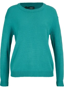 Clearance Jersey de punto con cuello redondo Mujer Básicos|Jerséis