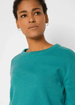 Clearance Jersey de punto con cuello redondo Mujer Básicos|Jerséis