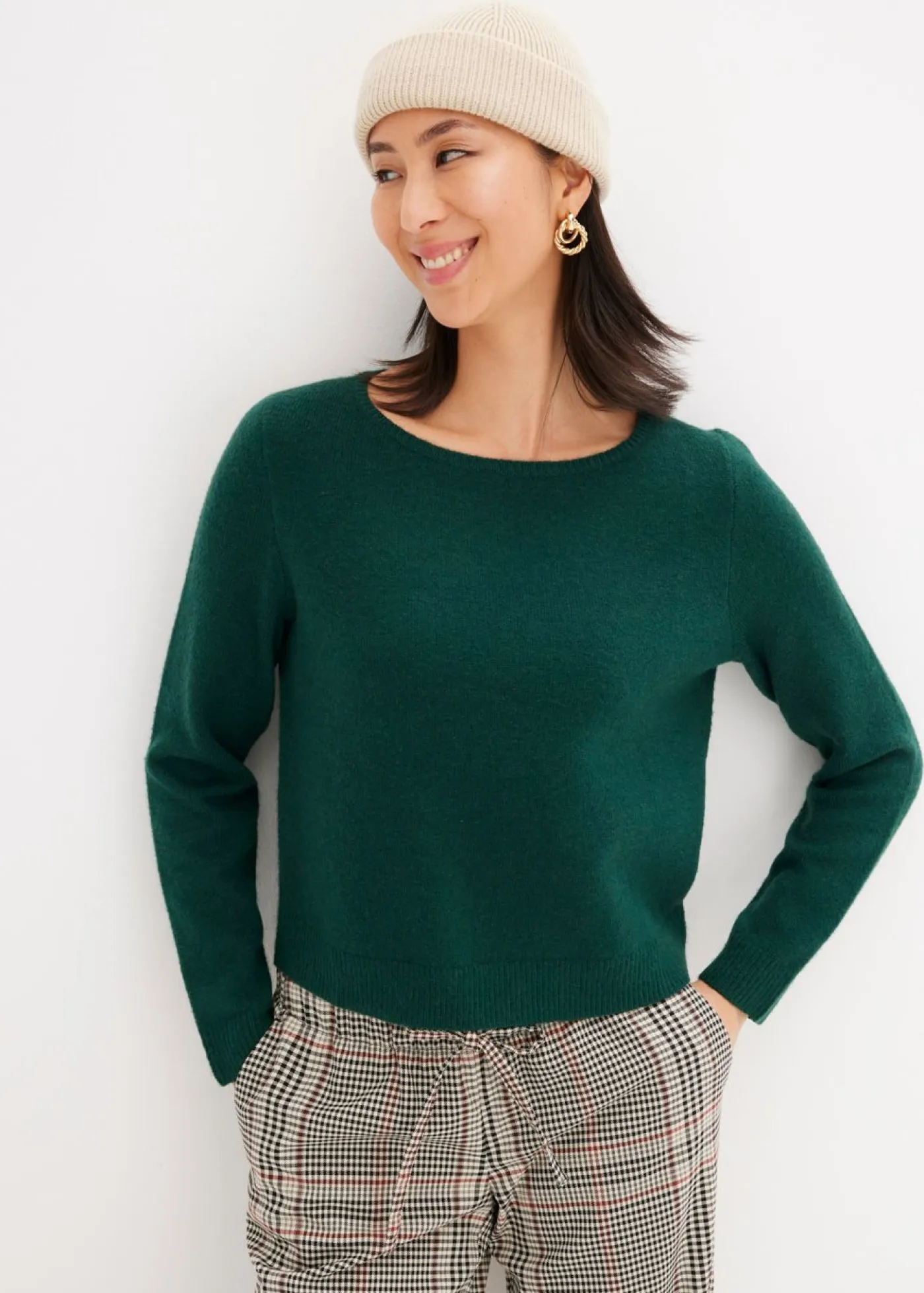 Outlet Jersey de punto con escote barco Mujer Jerséis|Ropa De Punto