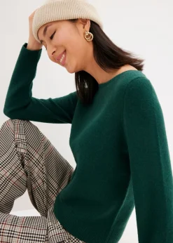 Outlet Jersey de punto con escote barco Mujer Jerséis|Ropa De Punto