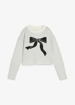 Clearance Jersey de punto con lazo Mujer Jerséis|Ropa De Punto