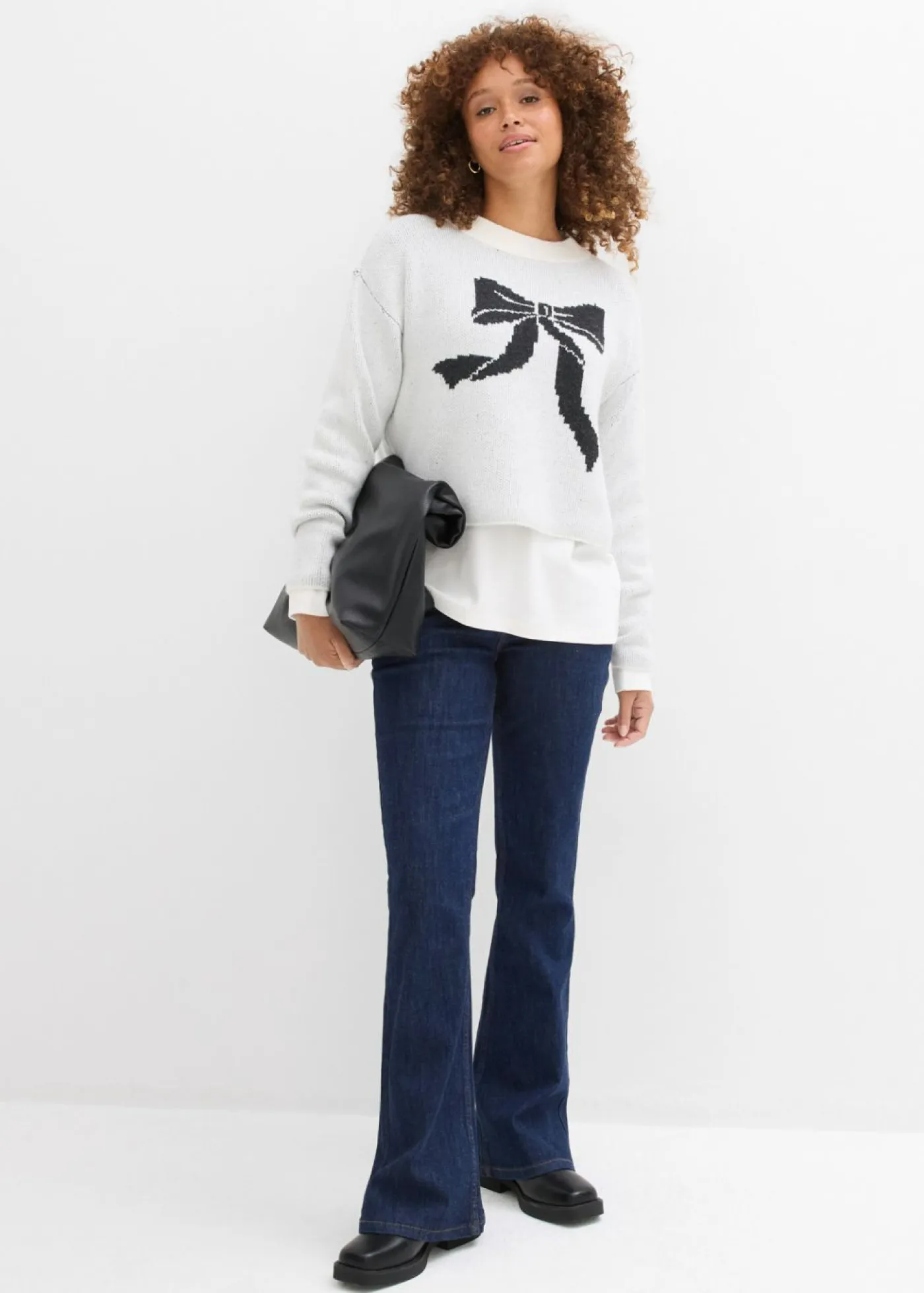 Clearance Jersey de punto con lazo Mujer Jerséis|Ropa De Punto