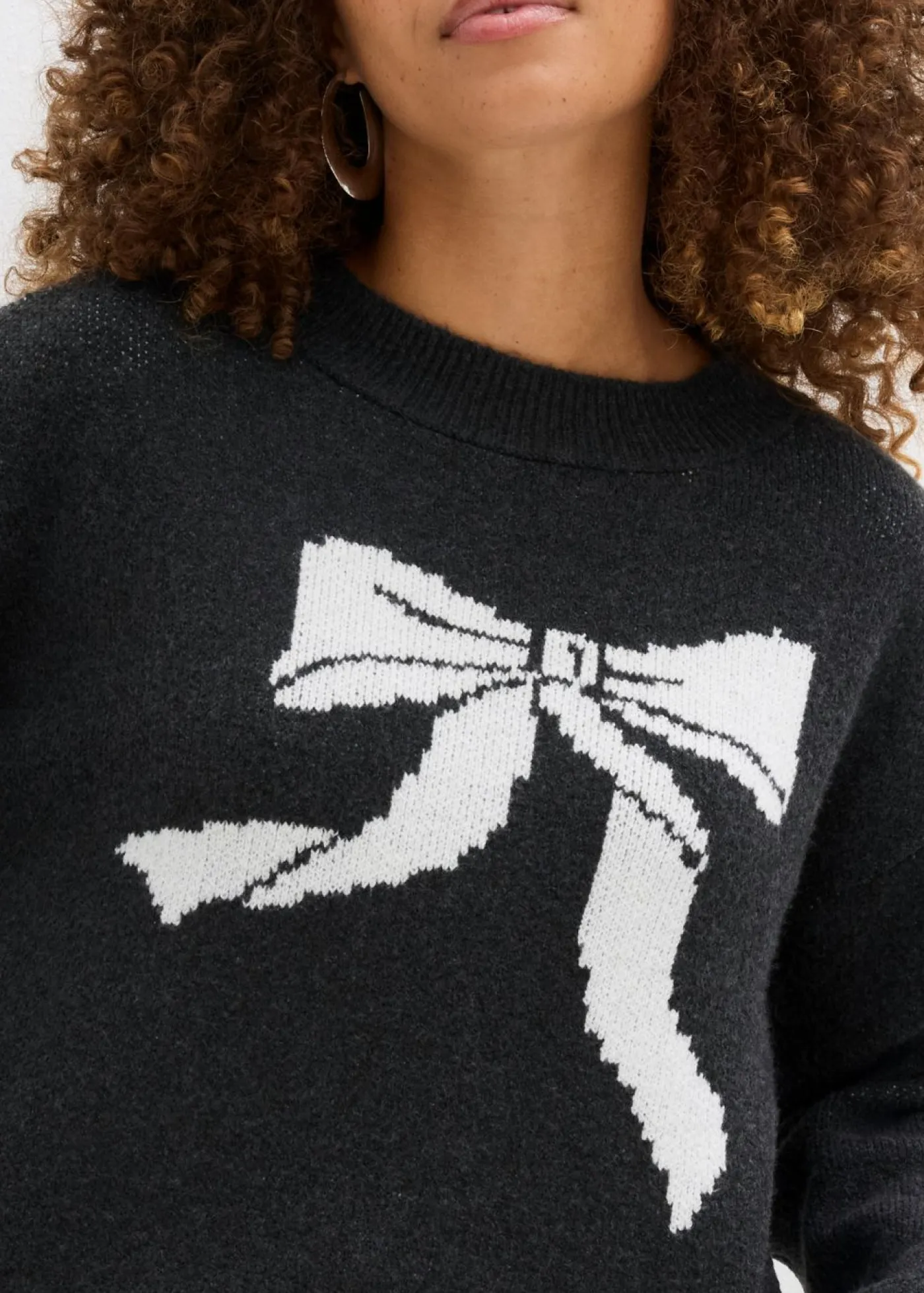 Jersey de punto con lazo Mujer Jerséis|Ropa De Punto