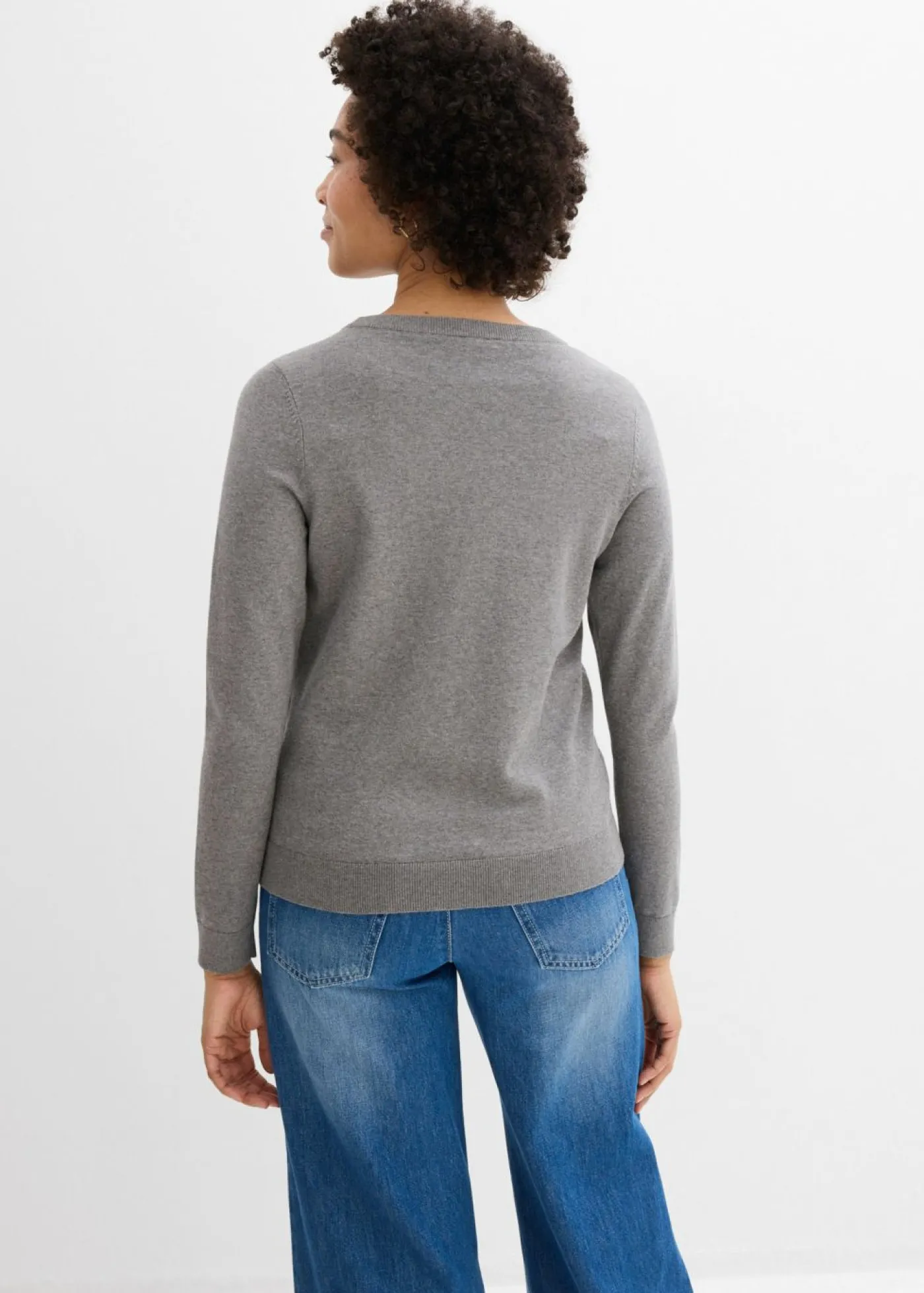 Jersey de punto fino Mujer Básicos|Jerséis