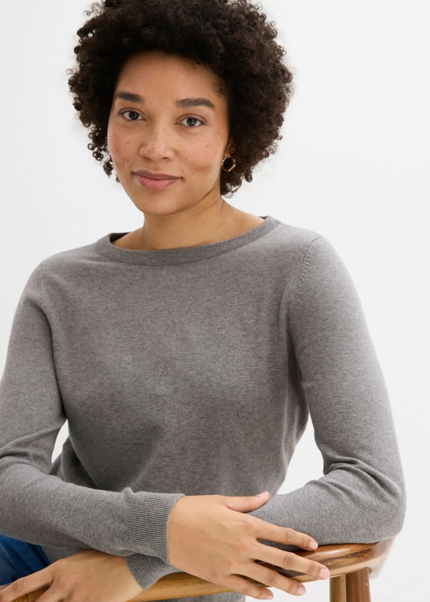 Jersey de punto fino Mujer Básicos|Jerséis