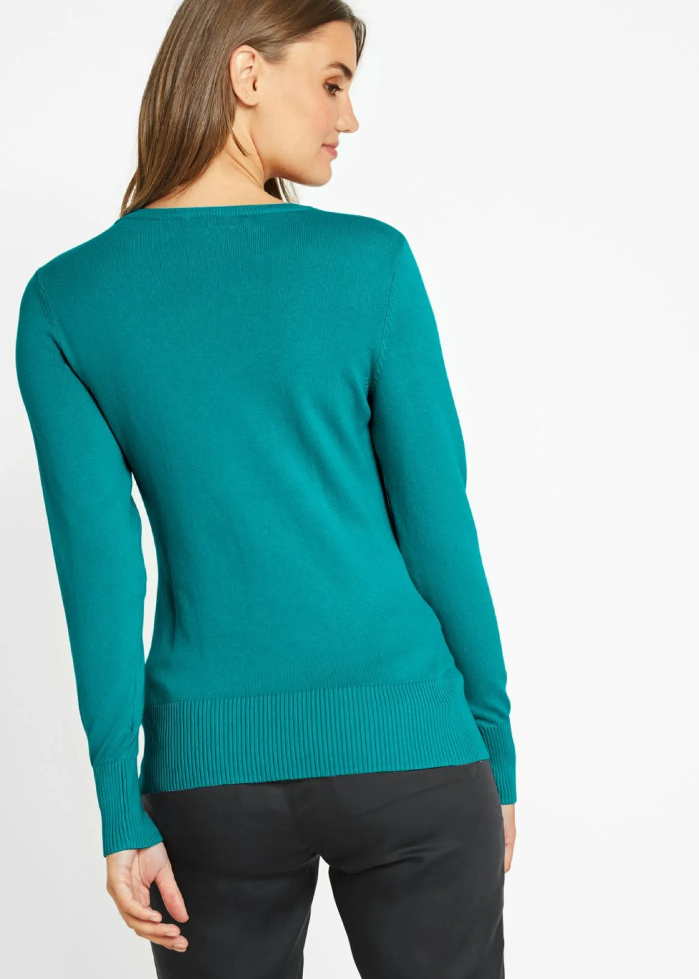 Clearance Jersey de punto fino Mujer Básicos|Jerséis
