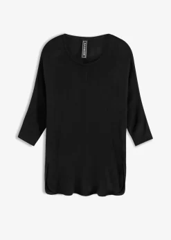Clearance Jersey de punto fino con mangas 3/4 Mujer Jerséis|Ropa De Punto