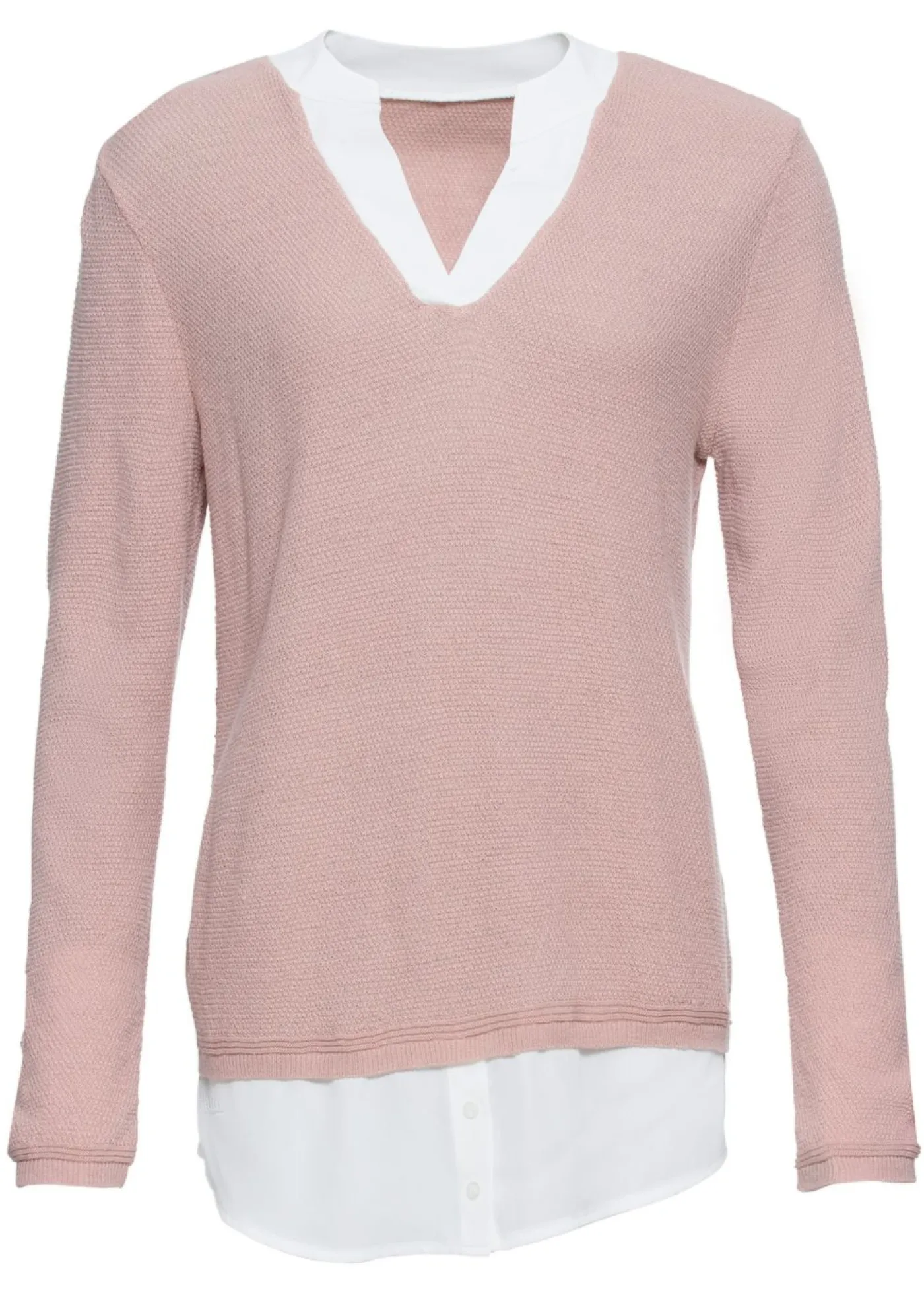 Best Jersey de punto fino con inserto de blusa Mujer Jerséis|Ropa De Punto