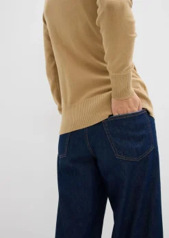 Best Jersey de punto fino con cuello alto Mujer Básicos|Jerséis