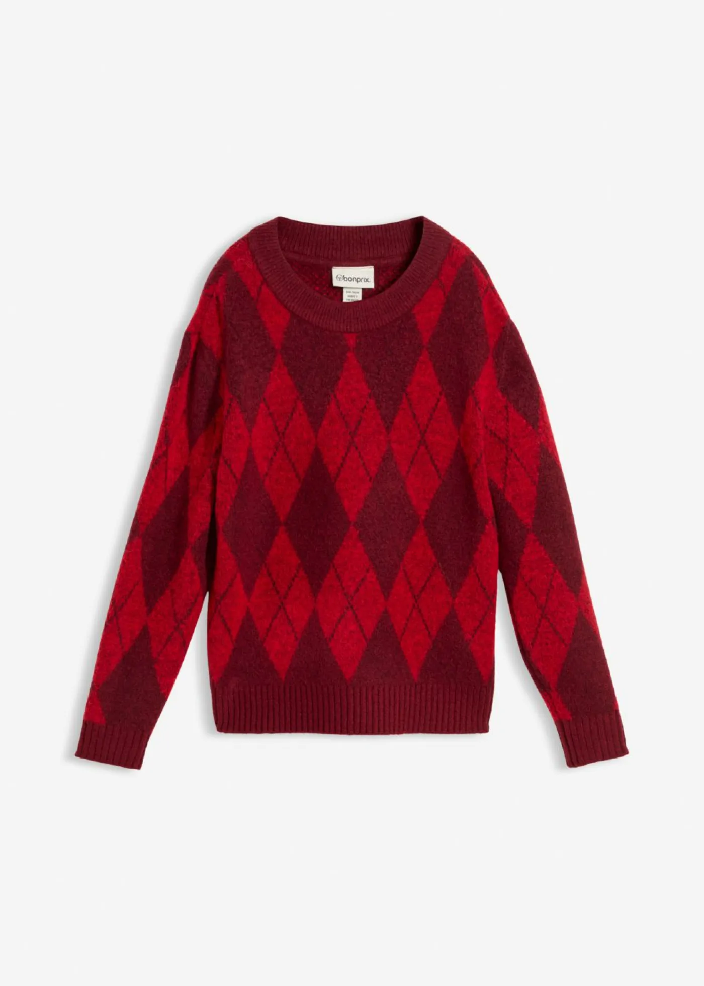 Sale Jersey de punto fino con estampado a cuadros Mujer Jerséis|Ropa De Punto