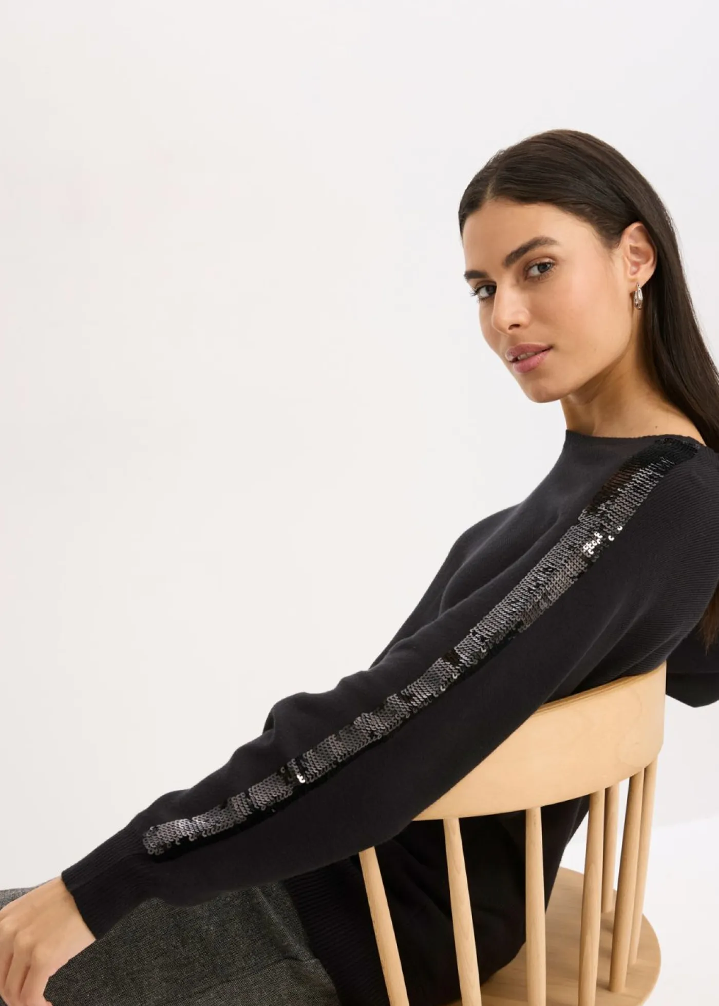 Best Jersey de punto fino con lentejuelas Mujer Jerséis|Ropa De Punto