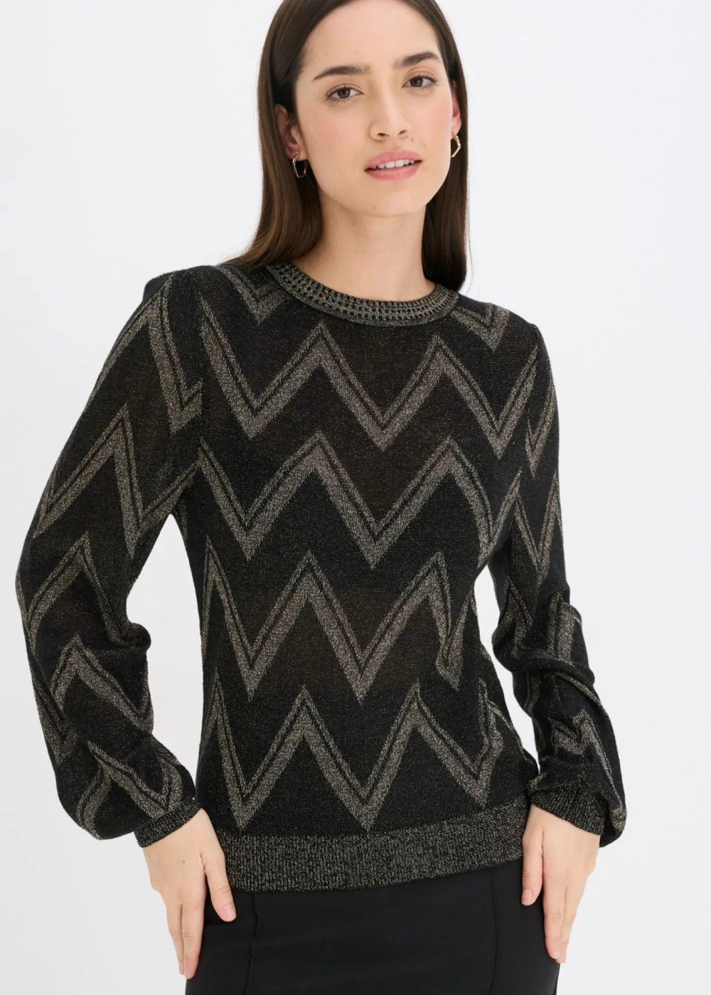 Best Jersey de punto fino con efecto brillante Mujer Jerséis|Ropa De Punto