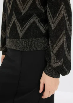 Best Jersey de punto fino con efecto brillante Mujer Jerséis|Ropa De Punto