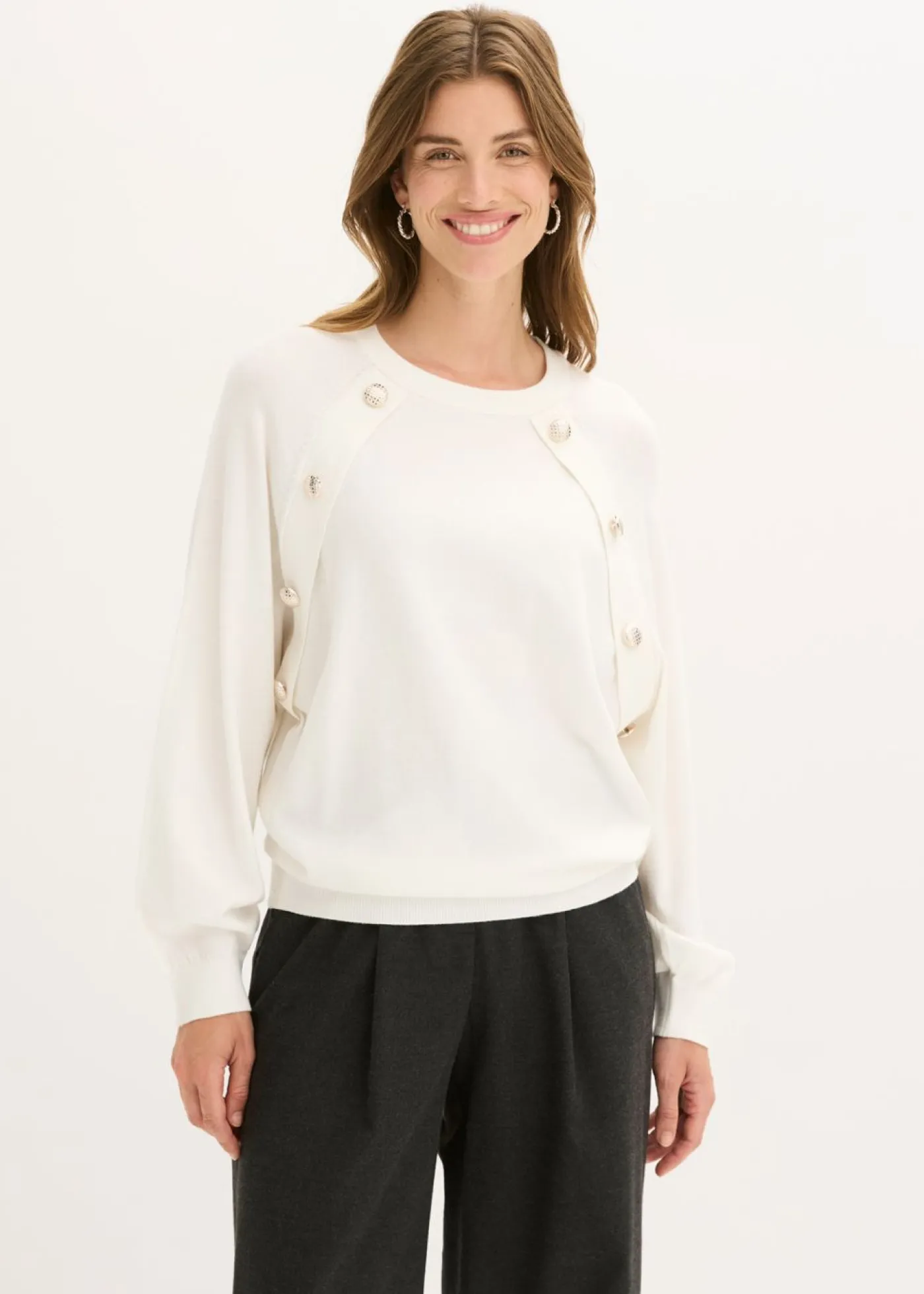 Hot Jersey de punto fino de mezcla de viscosa fluida Mujer Jerséis|Ropa De Punto