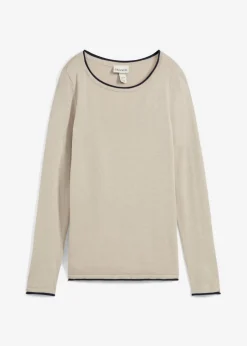 Sale Jersey de punto fino de mezcla de algodón Mujer Jerséis|Ropa De Punto