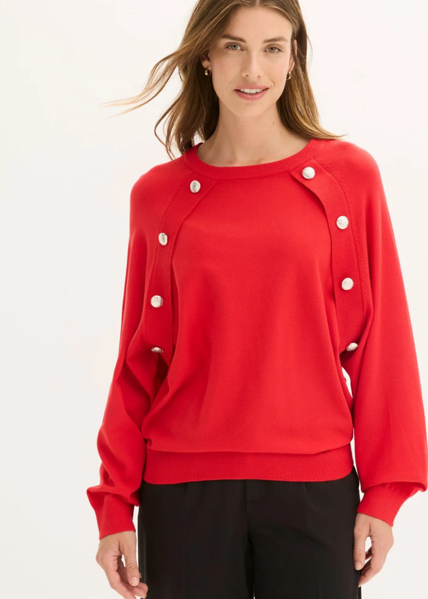 Clearance Jersey de punto fino de mezcla de viscosa fluida Mujer Jerséis|Ropa De Punto