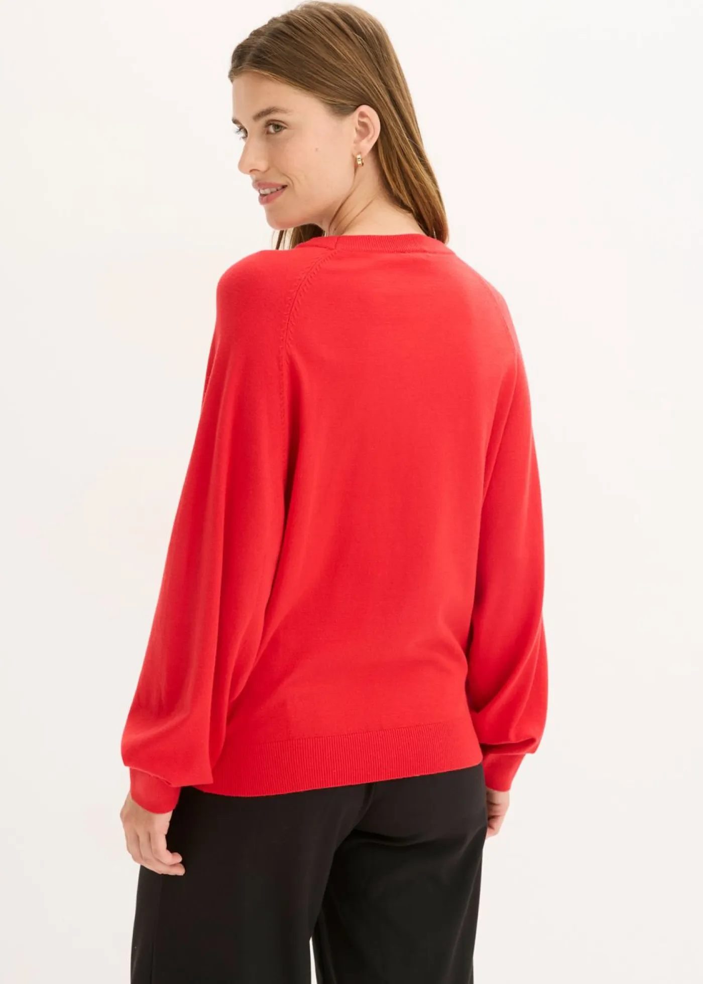 Clearance Jersey de punto fino de mezcla de viscosa fluida Mujer Jerséis|Ropa De Punto