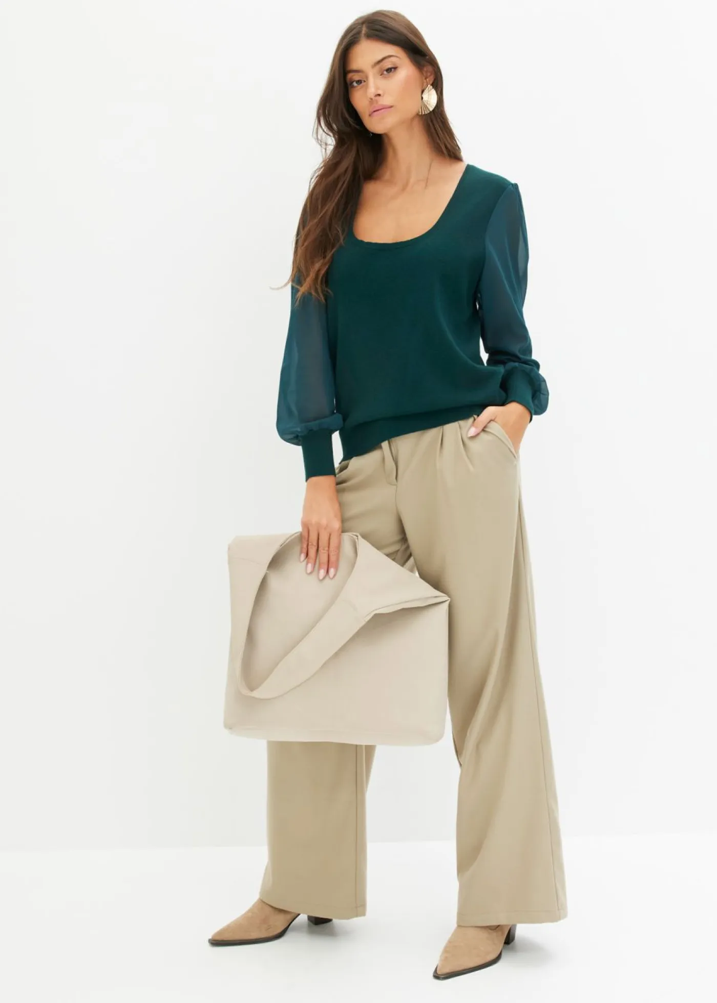 Discount Jersey de punto fino de mezcla de viscosa suave Mujer Jerséis|Ropa De Punto