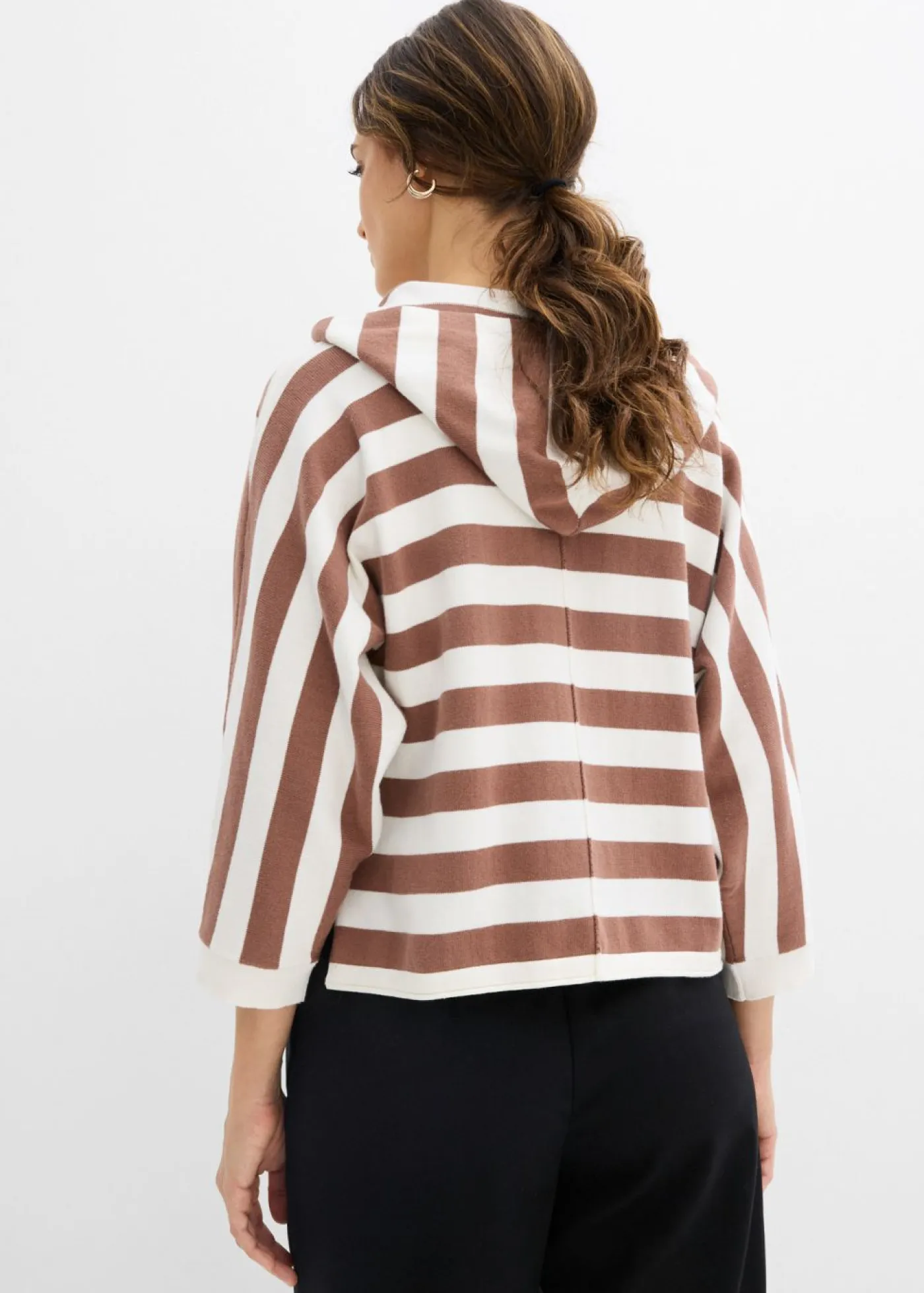 Sale Jersey de punto fino oversize de mezcla de algodón Mujer Jerséis|Ropa De Punto
