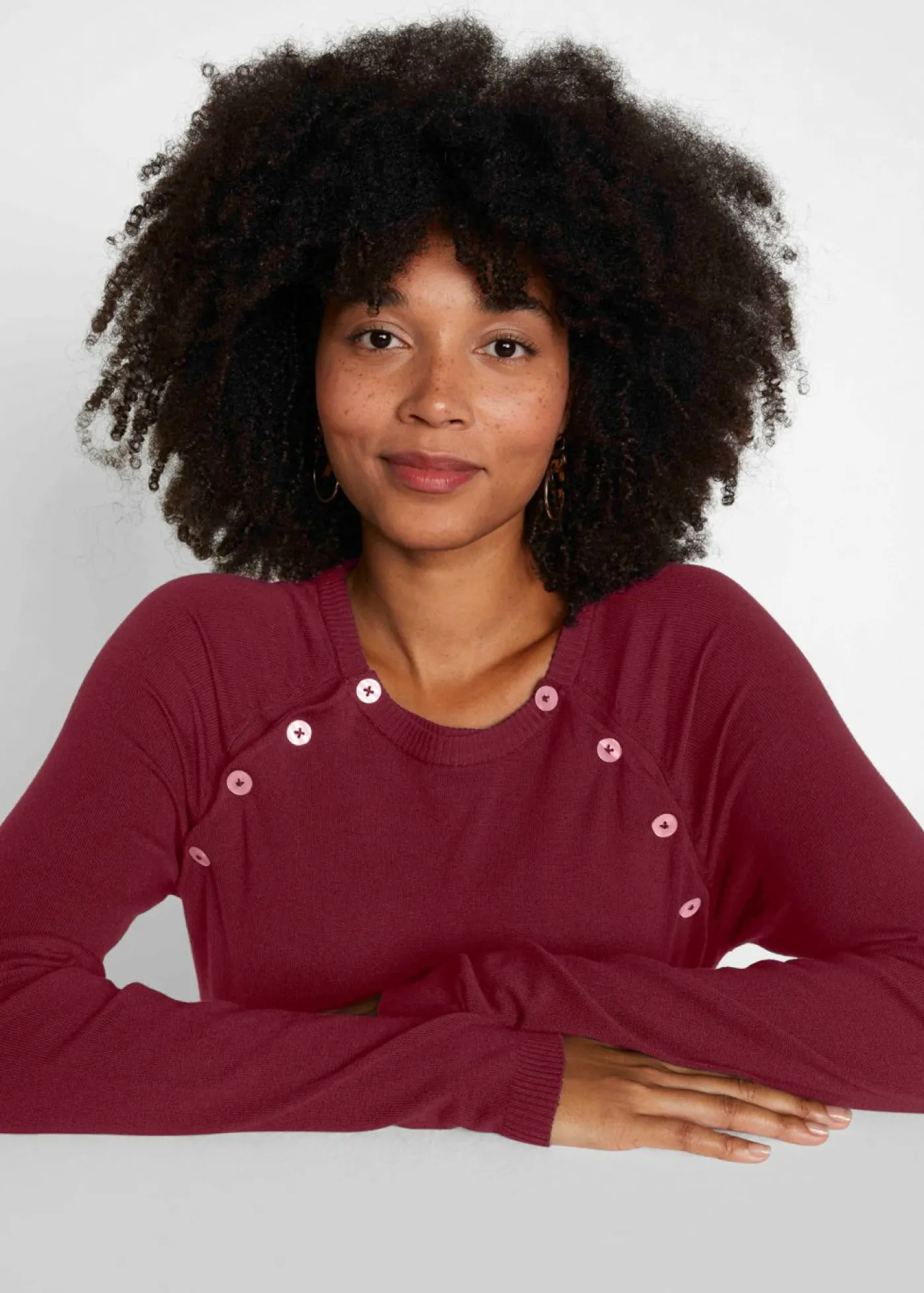 Discount Jersey de punto fino para premamá y lactancia 2 en 1 Mujer Premamá