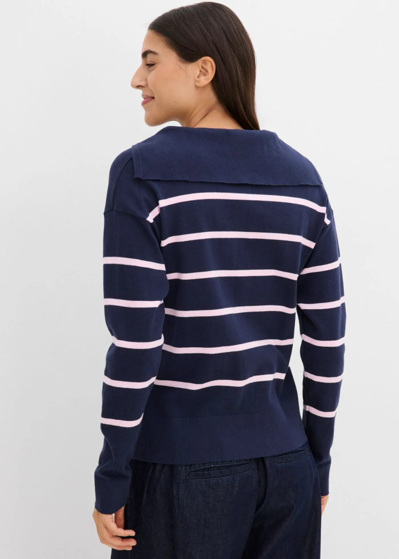 Outlet Jersey de punto fino tipo polo Mujer Jerséis|Novedades