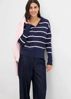 Outlet Jersey de punto fino tipo polo Mujer Jerséis|Novedades