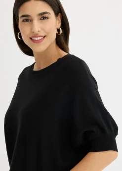 New Jersey de punto fino y mezcla de algodón Mujer Jerséis|Novedades