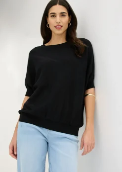 New Jersey de punto fino y mezcla de algodón Mujer Jerséis|Novedades