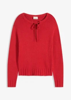 Hot Jersey de punto grueso con cordón Mujer Jerséis|Ropa De Punto