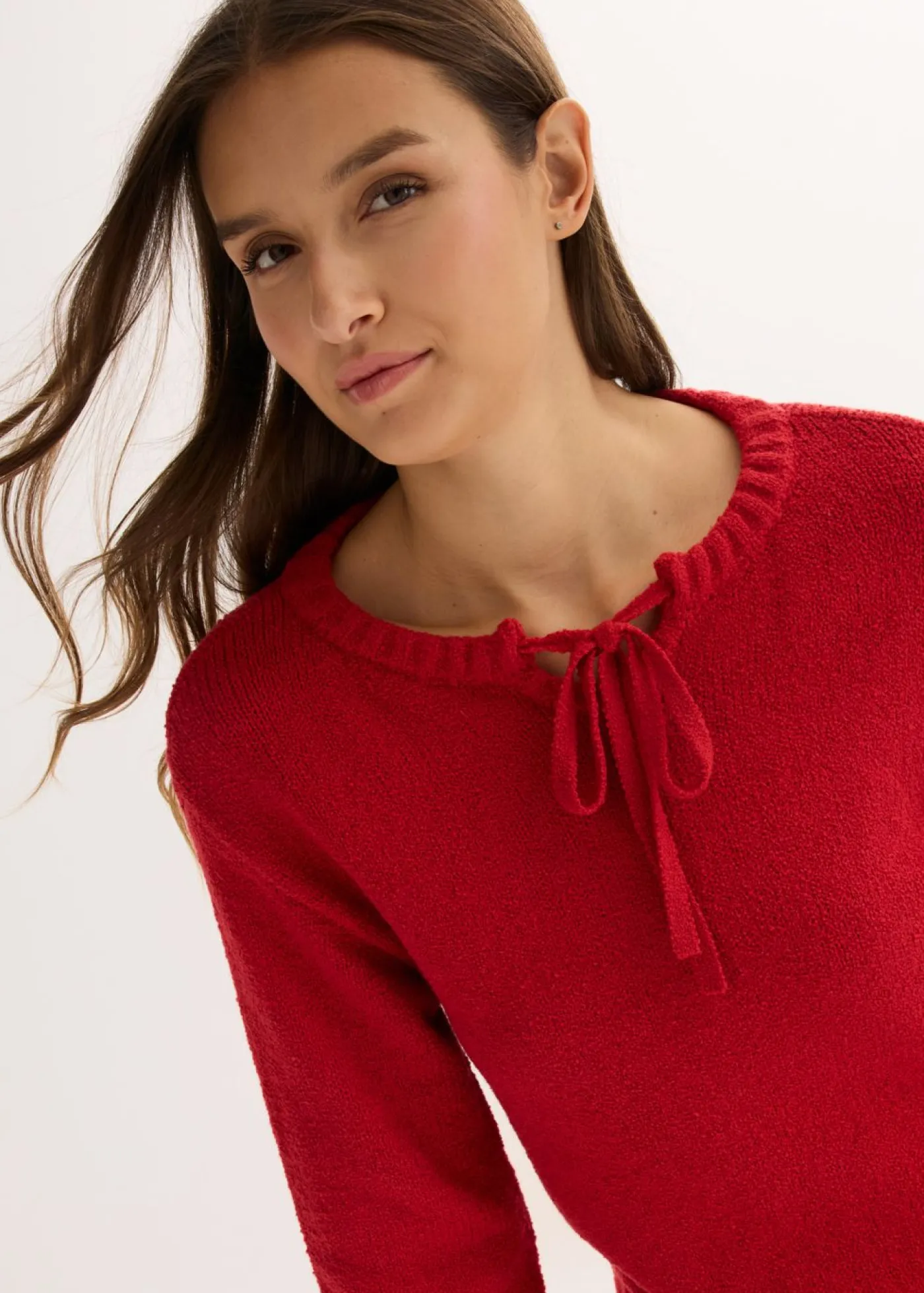 Hot Jersey de punto grueso con cordón Mujer Jerséis|Ropa De Punto