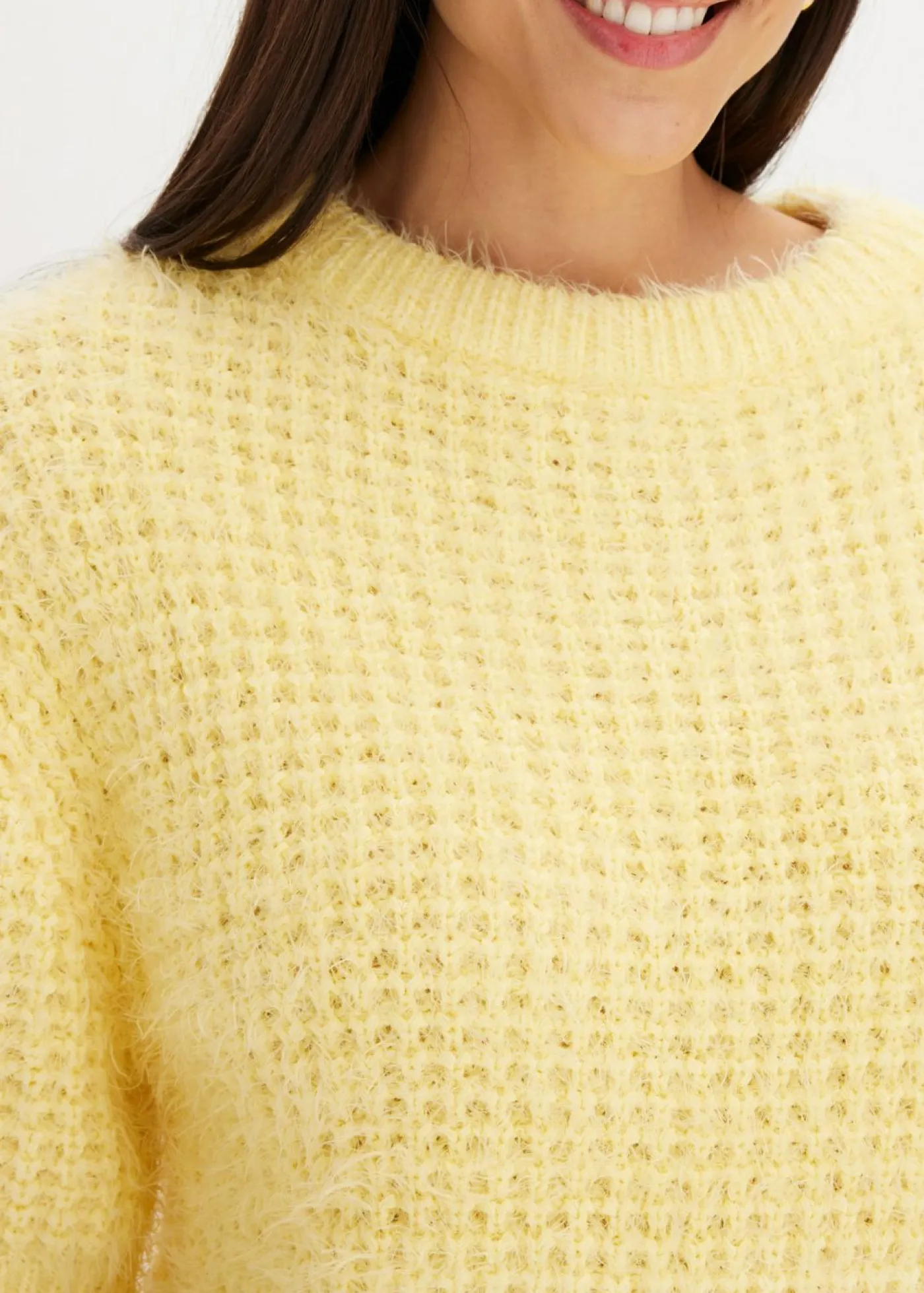 New Jersey de punto grueso con hilo suave Mujer Jerséis|Ropa De Punto