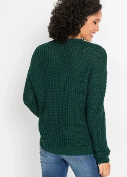 Jersey de punto grueso con detalle de cremallera Mujer Jerséis|Ropa De Punto
