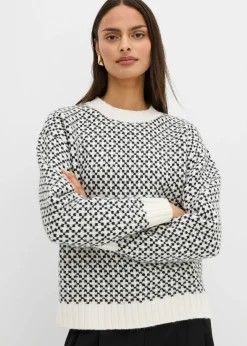 Hot Jersey de punto grueso con mezcla de lana Mujer Esenciales|Jerséis