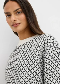 Hot Jersey de punto grueso con mezcla de lana Mujer Esenciales|Jerséis