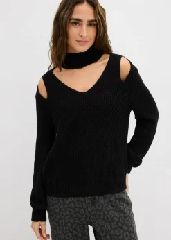 Best Jersey de punto grueso con aberturas Mujer Jerséis|Ropa De Punto