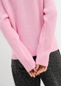 Clearance Jersey de punto grueso con patrón trenzado Mujer Jerséis|Ropa De Punto