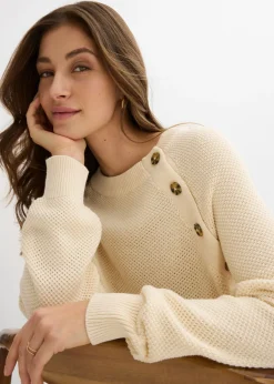 Best Jersey de punto grueso con botonera Mujer Jerséis|Ropa De Punto