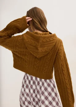 Best Jersey de punto grueso con capucha Mujer Jerséis|Ropa De Punto