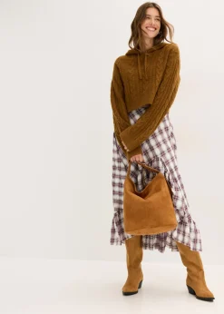 Best Jersey de punto grueso con capucha Mujer Jerséis|Ropa De Punto