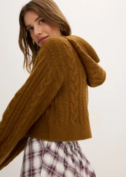 Best Jersey de punto grueso con capucha Mujer Jerséis|Ropa De Punto