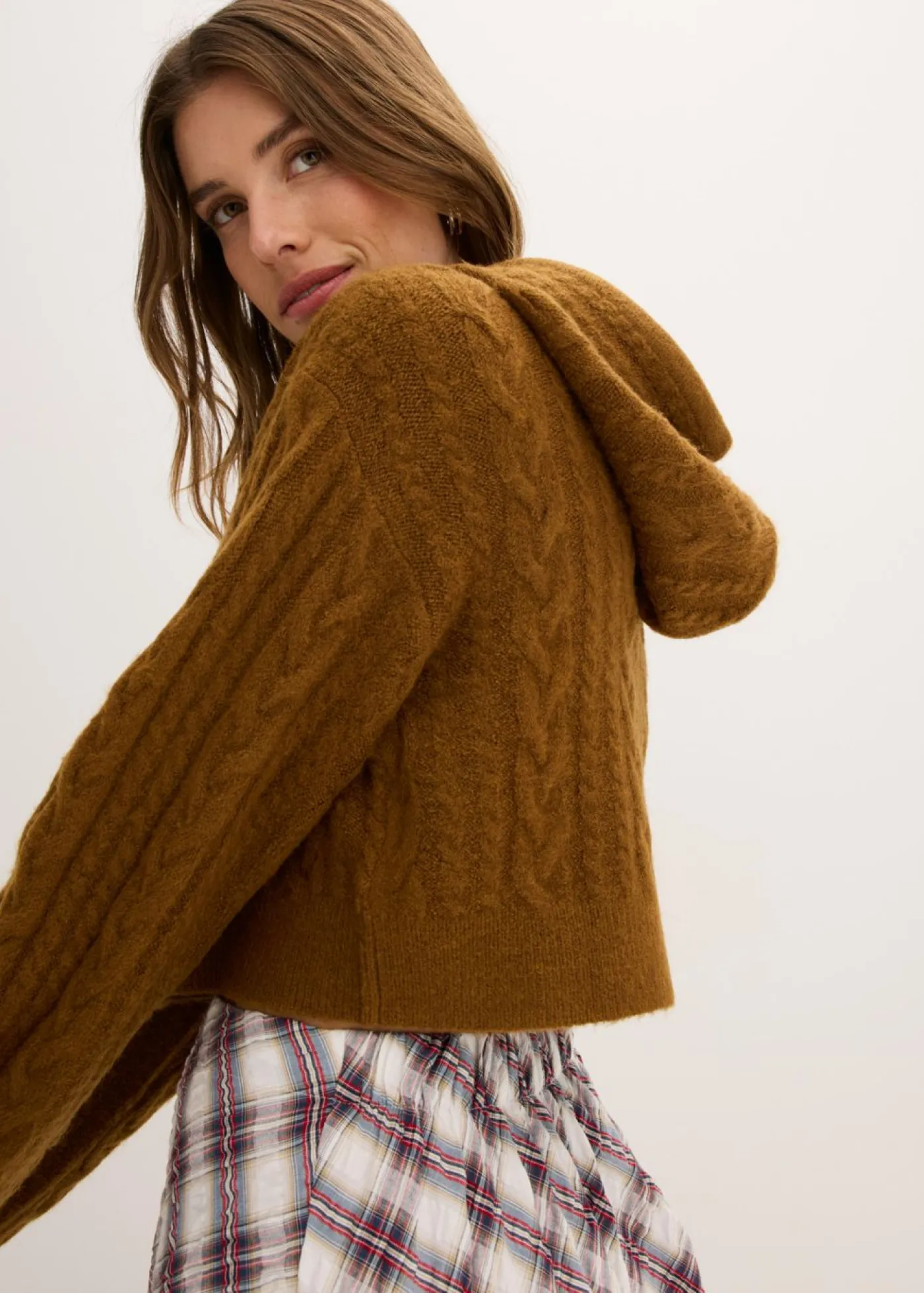 Best Jersey de punto grueso con capucha Mujer Jerséis|Ropa De Punto