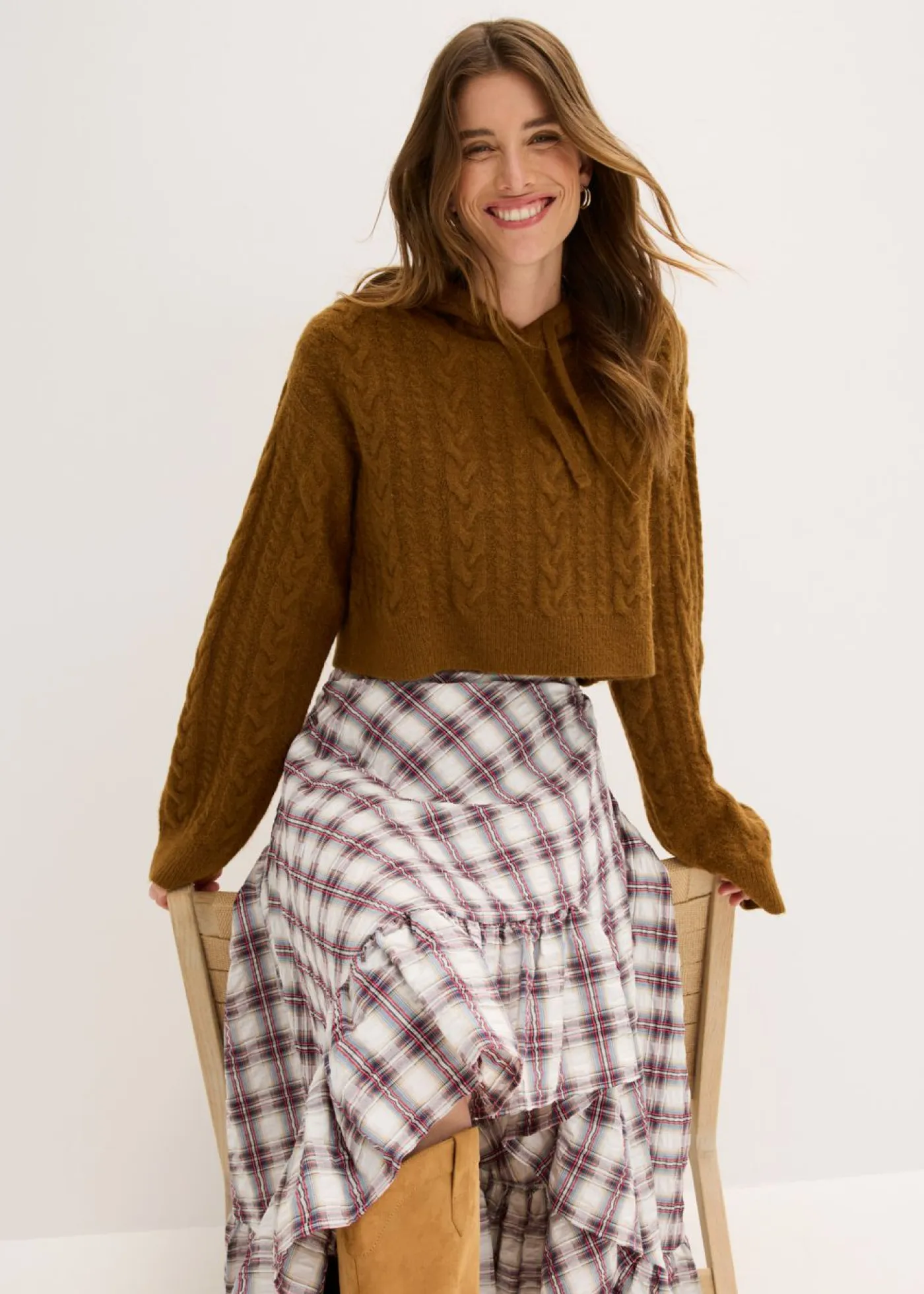 Best Jersey de punto grueso con capucha Mujer Jerséis|Ropa De Punto
