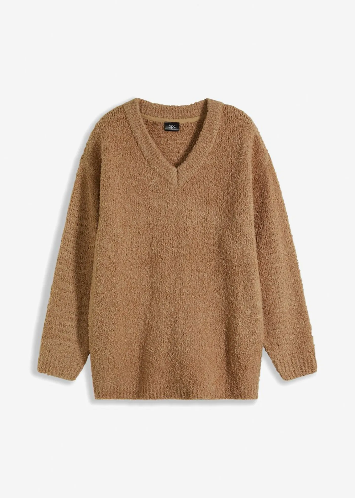 Sale Jersey de punto grueso con escote en V Mujer Jerséis|Ropa De Punto