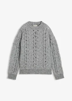 Sale Jersey de punto grueso con patrón trenzado Mujer Esenciales|Ropa De Punto