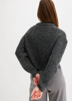 Sale Jersey de punto grueso de mezcla de lana suave Mujer Jerséis|Ropa De Punto