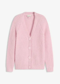 Jersey de punto grueso de canalé con efecto brillante Mujer Jerséis|Ropa De Punto