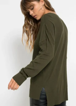 Discount Jersey de punto oversize en mezcla de viscosa Mujer Jerséis|Ropa De Punto