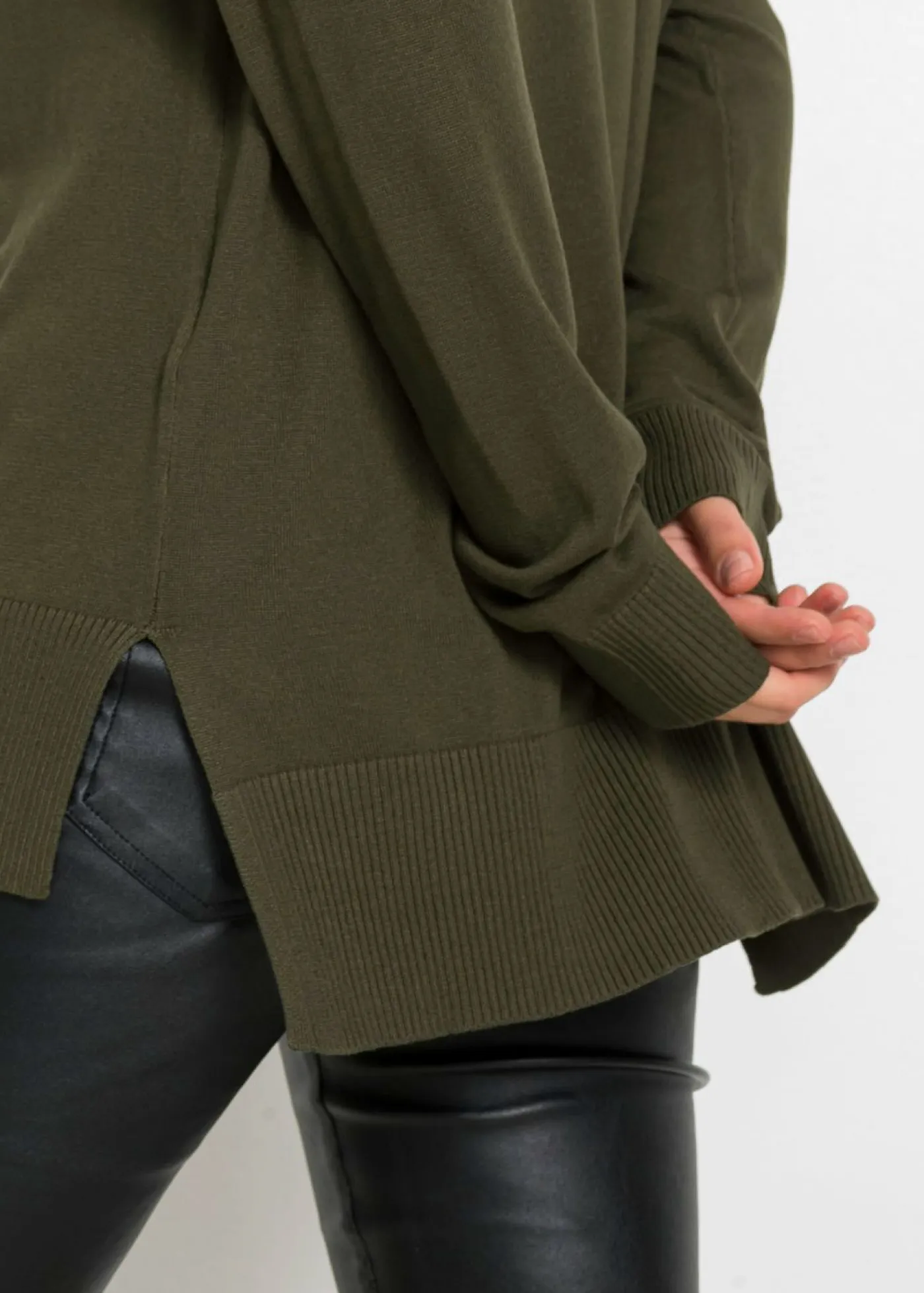 Discount Jersey de punto oversize en mezcla de viscosa Mujer Jerséis|Ropa De Punto