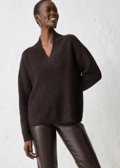 New Jersey en cálida mezcla de alpaca Mujer Premium|Jerséis