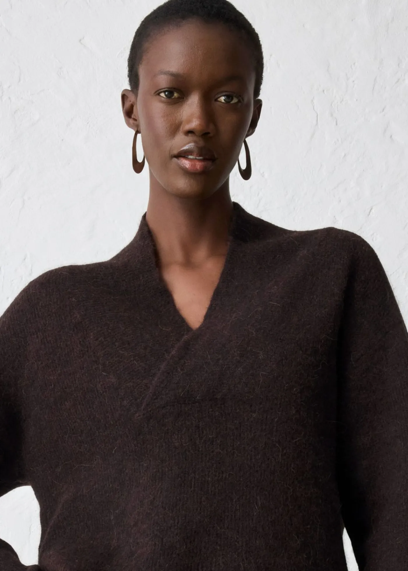 New Jersey en cálida mezcla de alpaca Mujer Premium|Jerséis